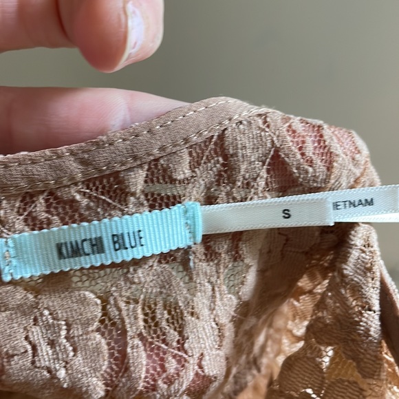 Adorable lace dress (2 layers).  Perfect color compliment for various looks! - Picture 3 of 3